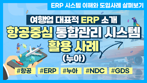 여행업 대표적 ERP 소개 - 항공중심 통합관리 시스템 활용 사례 강좌 썸네일